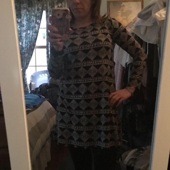 GUC Loveapella black & white knit dress size SP - Picture 4 of 5